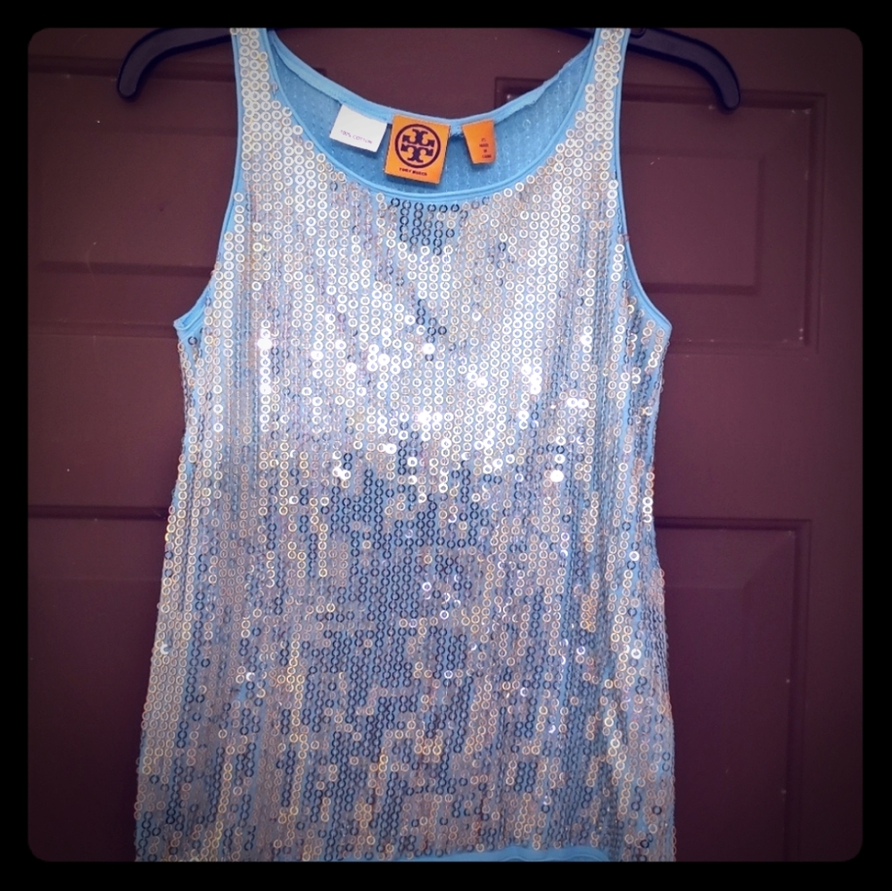 Tory Burch Sequin Top xs